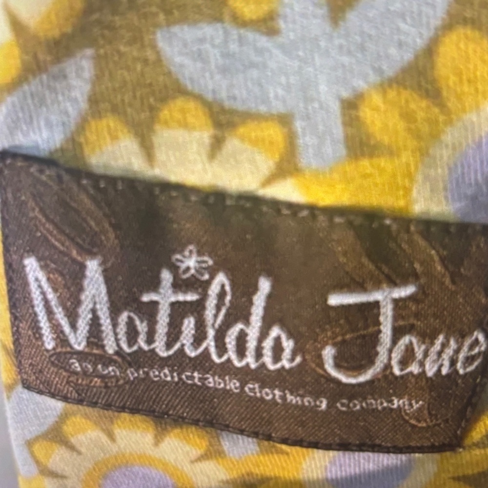 Matilda Jane Serendipity Sleeveless Sunflower Print Dress 4 Cottagecore Floral - Picture 9 of 10